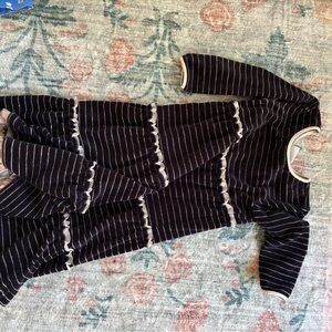 Striped Black and White Dress